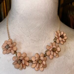 Betsey Johnson floral front Pink Necklace